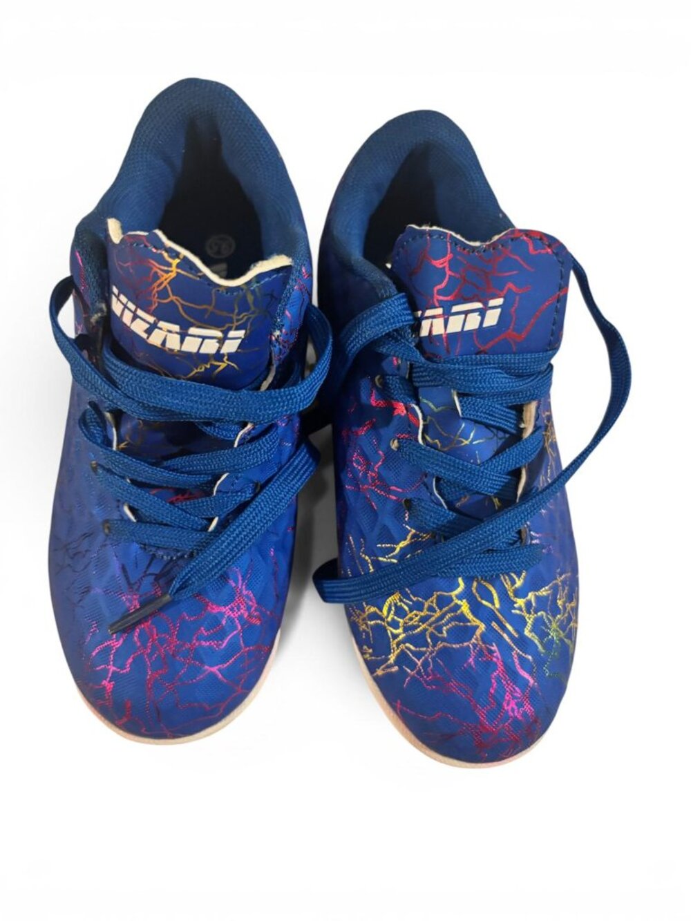 Vizari Kids' Blue Multi-Color "Zodiac" Indoor Soccer Shoes Size 9.5C